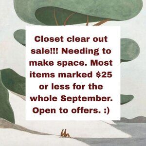 CLOSET SALE